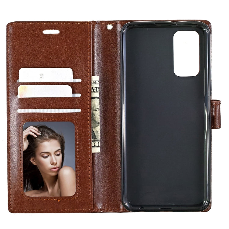For Huawei Honor 30S Crazy Horse Texture Horizontal Flip Leather Case with Holder & Card Slots & Wallet & Photo Frame
