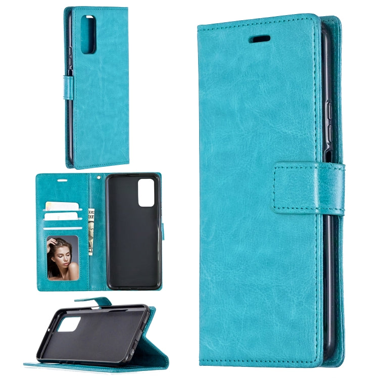 For Huawei Honor 30S Crazy Horse Texture Horizontal Flip Leather Case with Holder & Card Slots & Wallet & Photo Frame