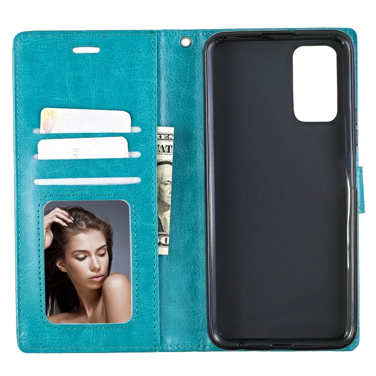 For Huawei Honor 30S Crazy Horse Texture Horizontal Flip Leather Case with Holder & Card Slots & Wallet & Photo Frame