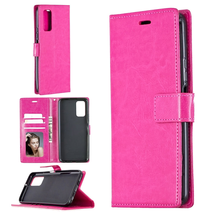For Huawei Honor 30S Crazy Horse Texture Horizontal Flip Leather Case with Holder & Card Slots & Wallet & Photo Frame