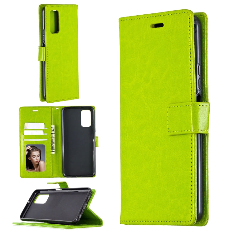 For Huawei Honor 30S Crazy Horse Texture Horizontal Flip Leather Case with Holder & Card Slots & Wallet & Photo Frame