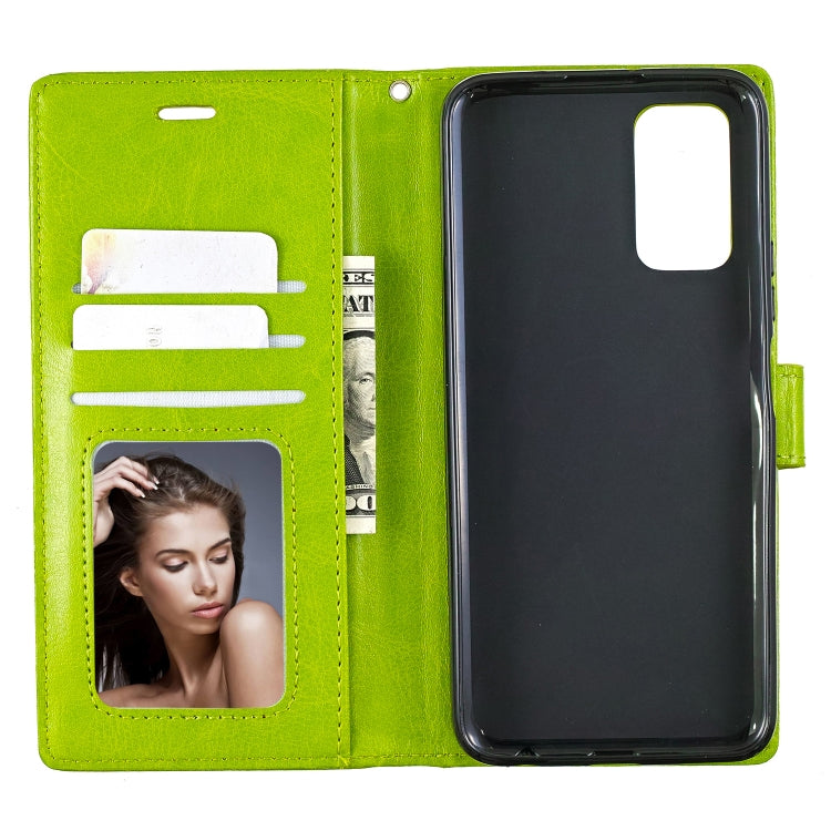 For Huawei Honor 30S Crazy Horse Texture Horizontal Flip Leather Case with Holder & Card Slots & Wallet & Photo Frame