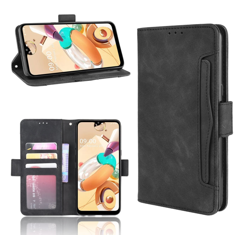 For  LG K41S / K51S Wallet Style Skin Feel Calf Pattern Leather Case, with Holder & Separate Card Slot & Photo Frame