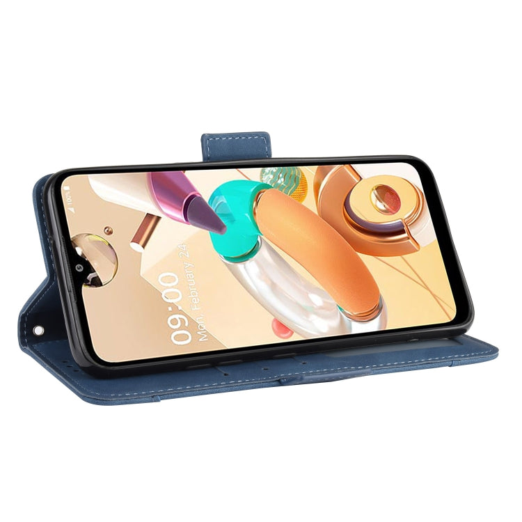 For  LG K41S / K51S Wallet Style Skin Feel Calf Pattern Leather Case, with Holder & Separate Card Slot & Photo Frame