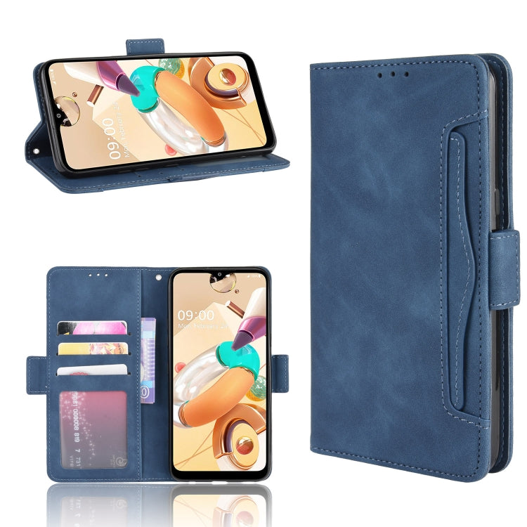 For  LG K41S / K51S Wallet Style Skin Feel Calf Pattern Leather Case, with Holder & Separate Card Slot & Photo Frame