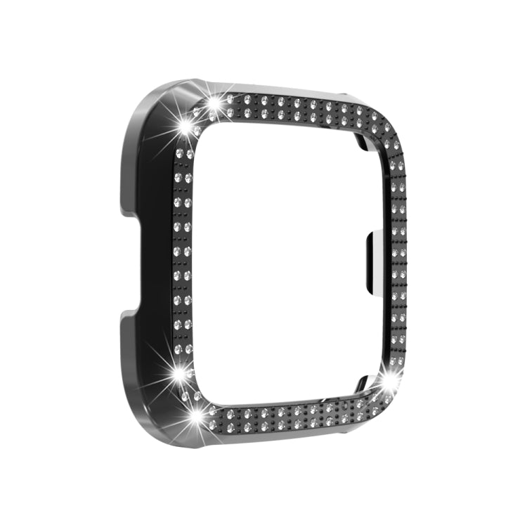 For Fitbit versa / versa lite PC Double-Row Diamond-Encrusted Protective Shell