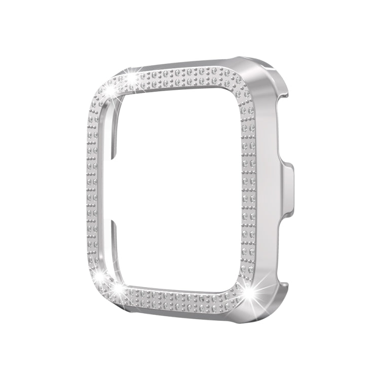 For Fitbit versa / versa lite PC Double-Row Diamond-Encrusted Protective Shell