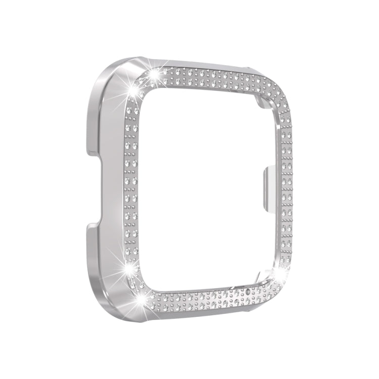 For Fitbit versa / versa lite PC Double-Row Diamond-Encrusted Protective Shell