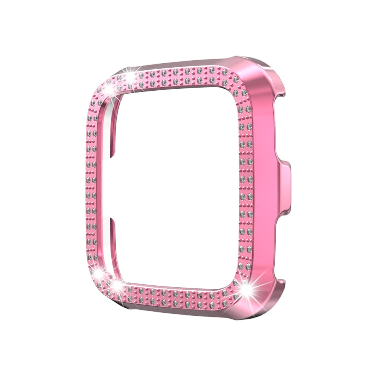 For Fitbit versa / versa lite PC Double-Row Diamond-Encrusted Protective Shell