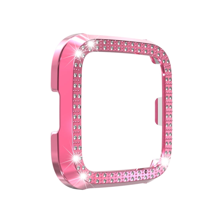 For Fitbit versa / versa lite PC Double-Row Diamond-Encrusted Protective Shell