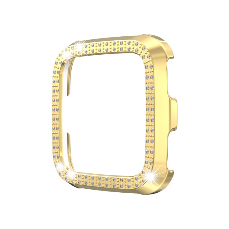 For Fitbit versa / versa lite PC Double-Row Diamond-Encrusted Protective Shell