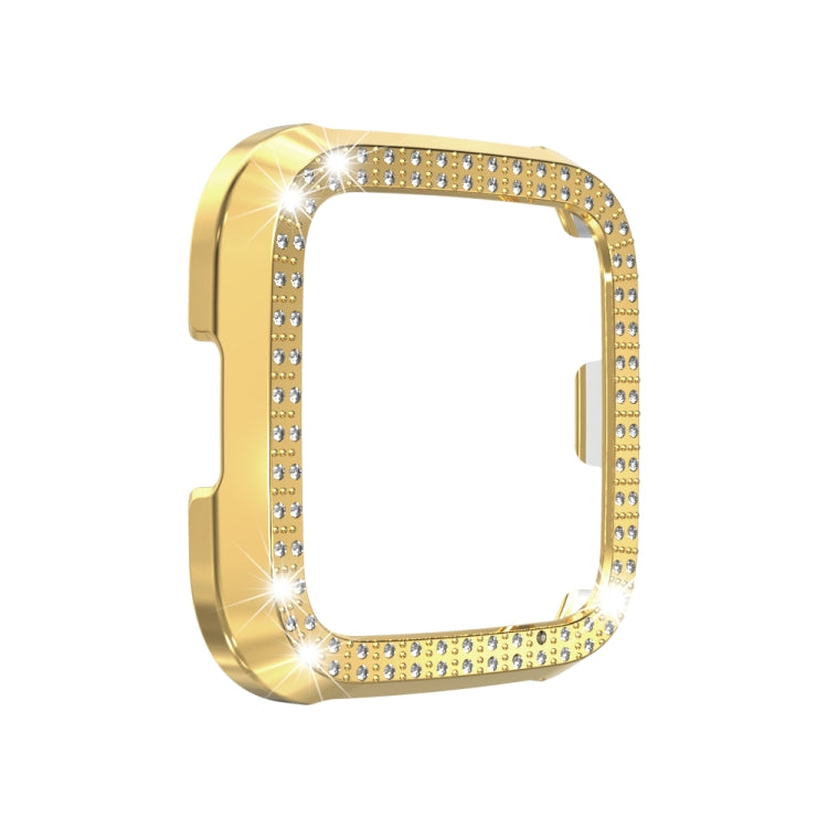 For Fitbit versa / versa lite PC Double-Row Diamond-Encrusted Protective Shell