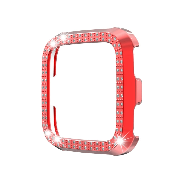 For Fitbit versa / versa lite PC Double-Row Diamond-Encrusted Protective Shell