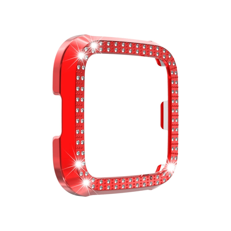 For Fitbit versa / versa lite PC Double-Row Diamond-Encrusted Protective Shell
