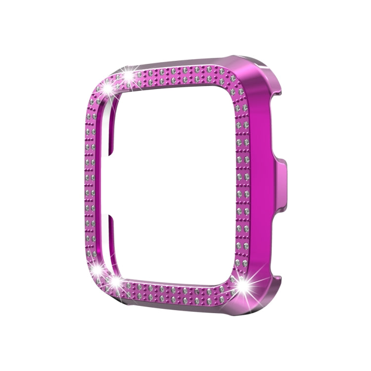 For Fitbit versa / versa lite PC Double-Row Diamond-Encrusted Protective Shell