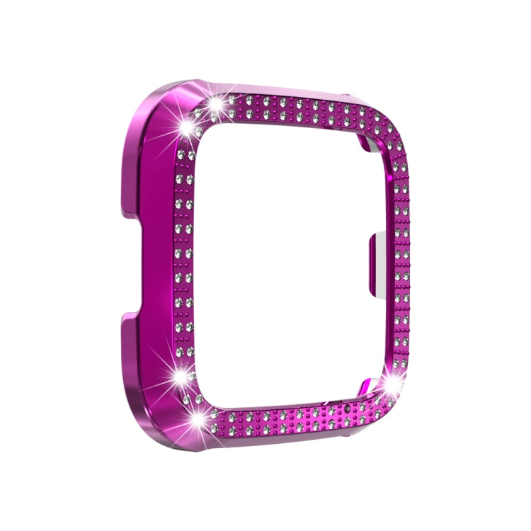 For Fitbit versa / versa lite PC Double-Row Diamond-Encrusted Protective Shell