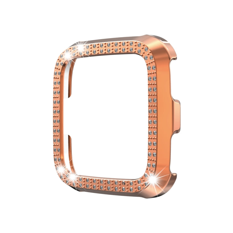 For Fitbit versa / versa lite PC Double-Row Diamond-Encrusted Protective Shell