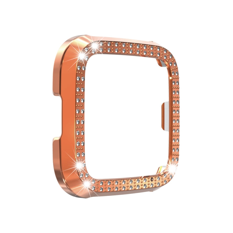 For Fitbit versa / versa lite PC Double-Row Diamond-Encrusted Protective Shell