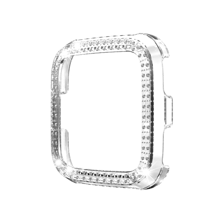 For Fitbit versa / versa lite PC Double-Row Diamond-Encrusted Protective Shell
