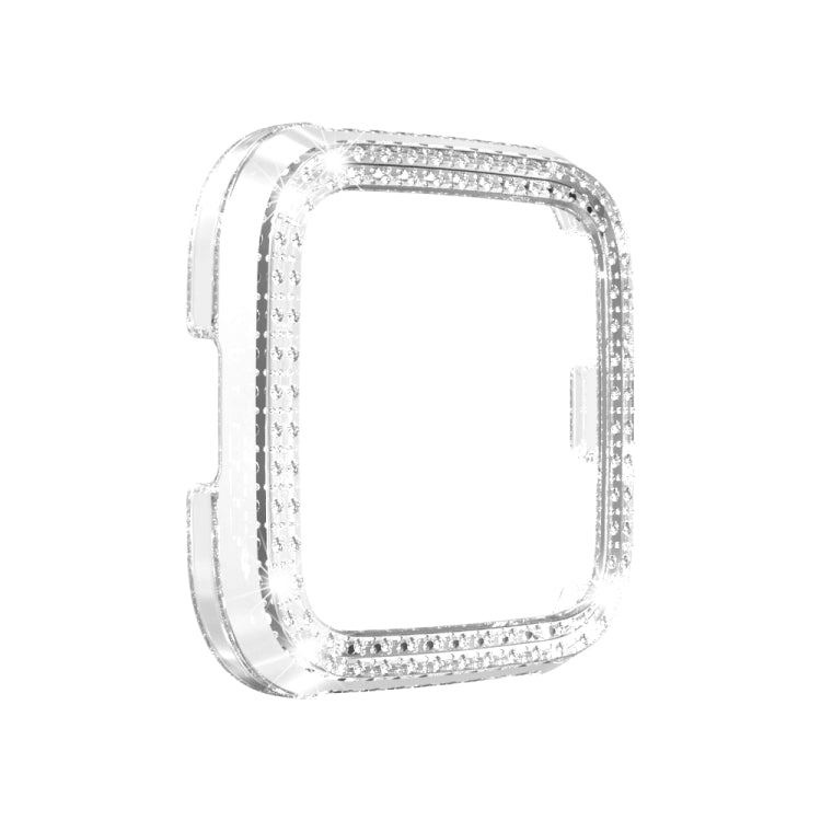 For Fitbit versa / versa lite PC Double-Row Diamond-Encrusted Protective Shell