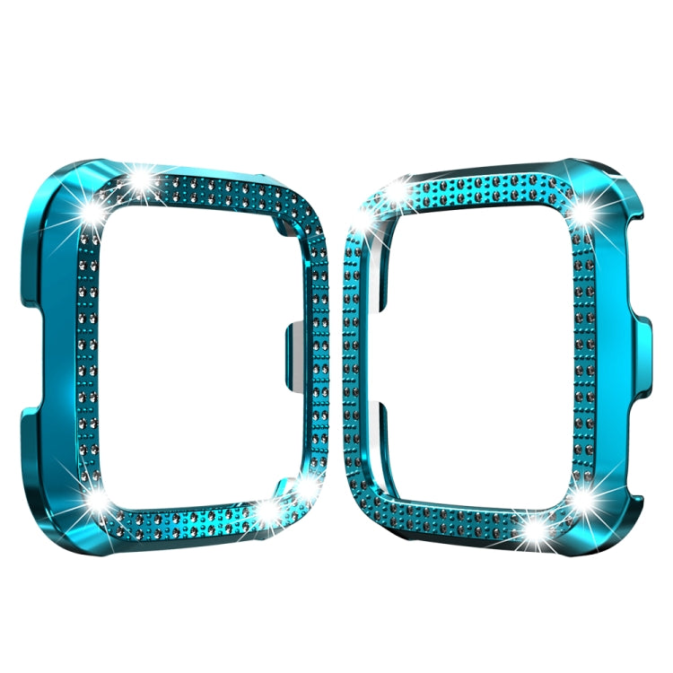 For Fitbit versa / versa lite PC Double-Row Diamond-Encrusted Protective Shell