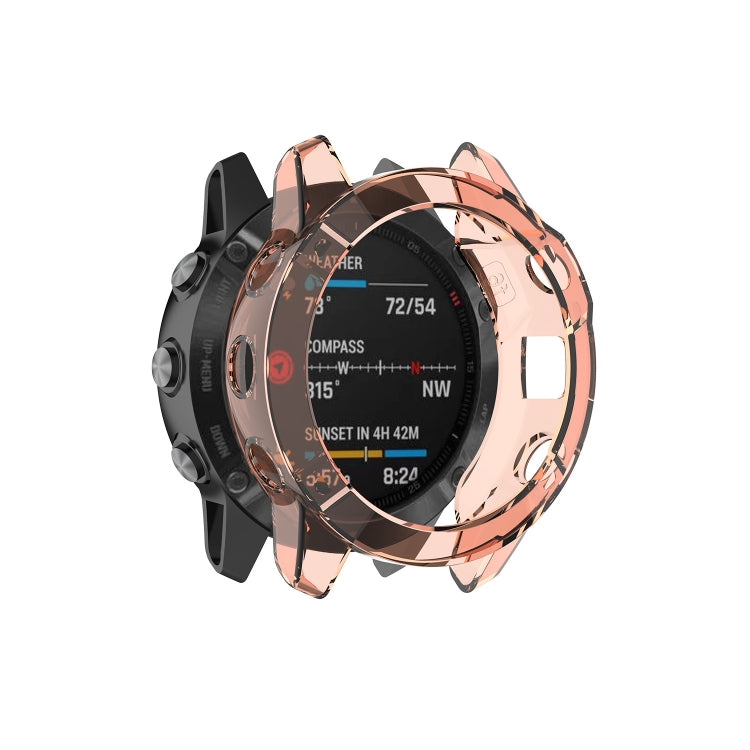Suitable for Garmin Fenix 6X / 6X Pro Transparent TPU Silica Gel Watch Case