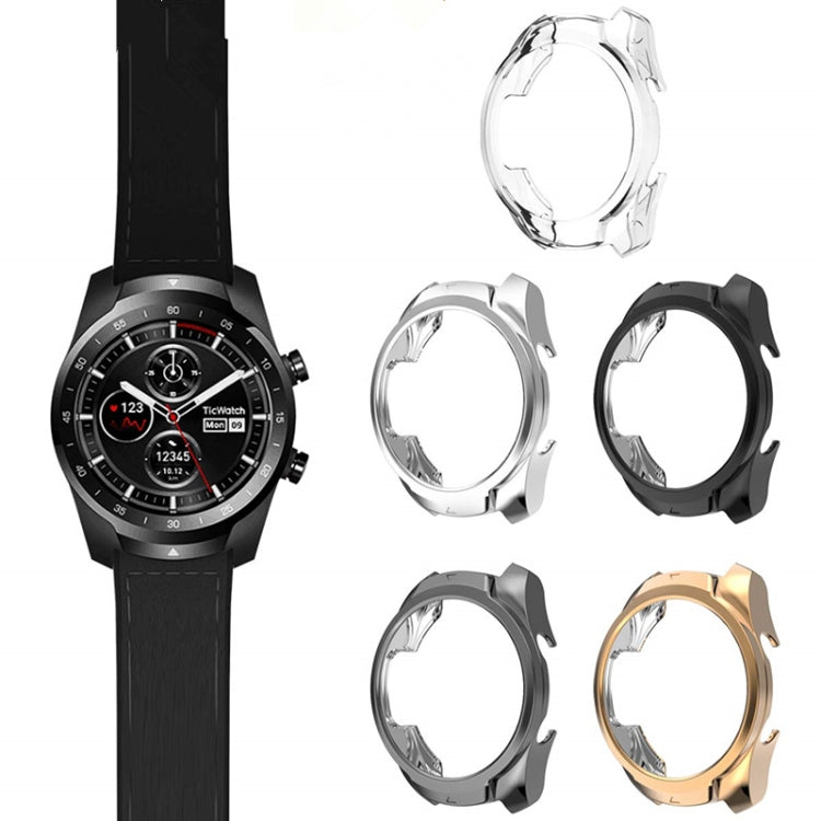 For Ticwatch Pro Galvanized TPU Half-package Watch Case