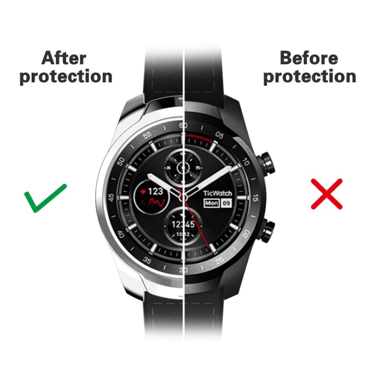 For Ticwatch Pro Galvanized TPU Half-package Watch Case