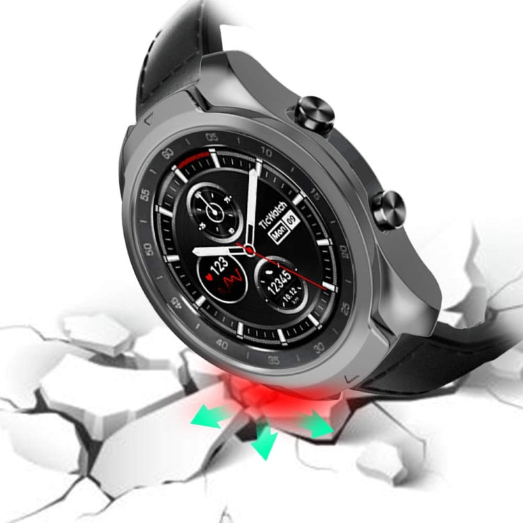 For Ticwatch Pro Galvanized TPU Half-package Watch Case