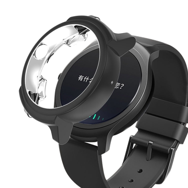 For Ticwatch E Galvanized TPU Half-package Watch Case
