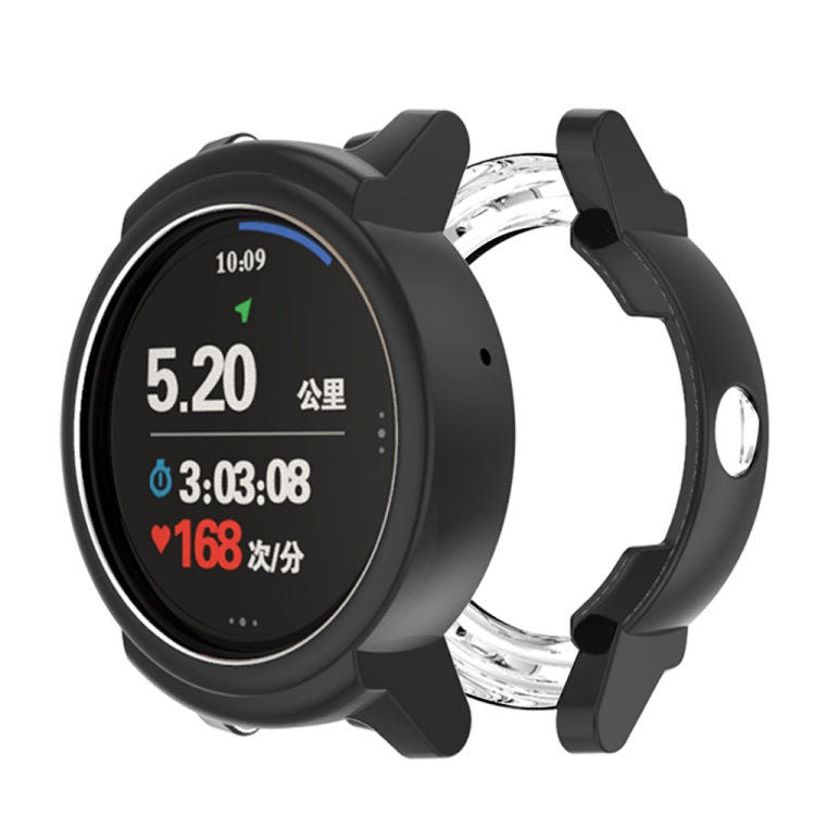 For Ticwatch E Galvanized TPU Half-package Watch Case