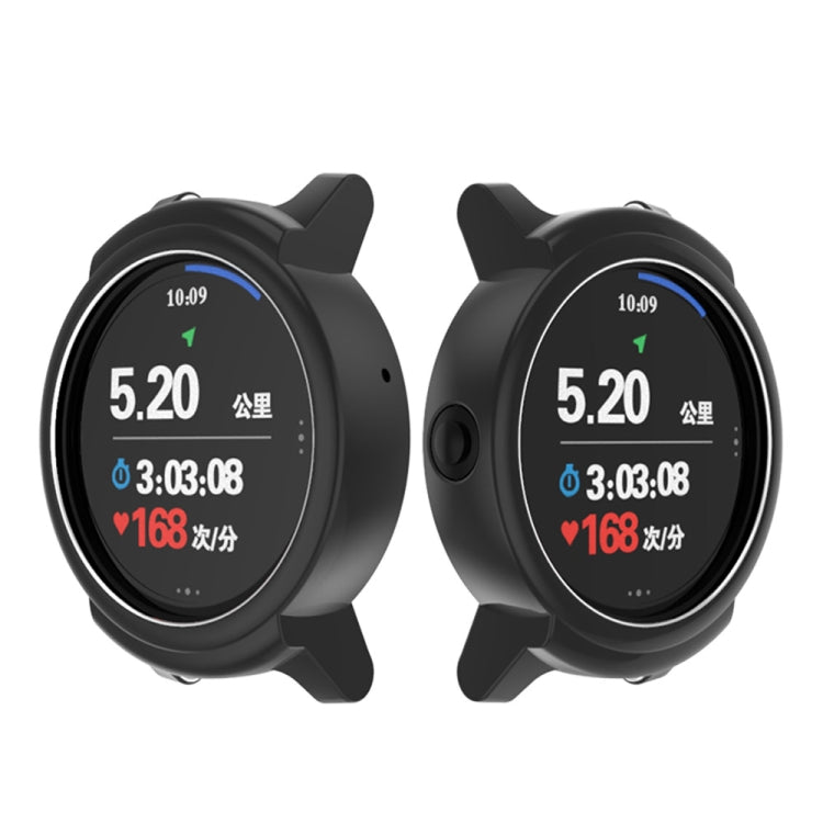For Ticwatch E Galvanized TPU Half-package Watch Case