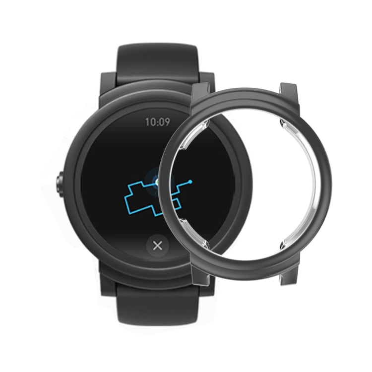 For Ticwatch E Galvanized TPU Half-package Watch Case