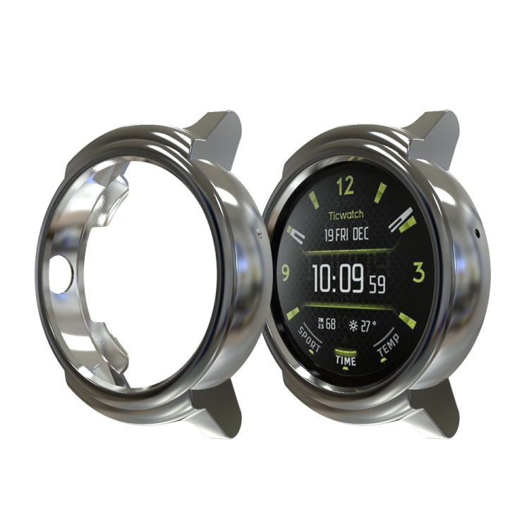 For Ticwatch E Galvanized TPU Half-package Watch Case