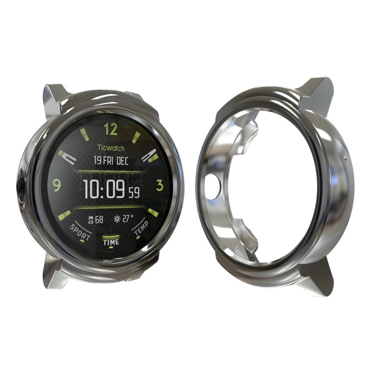 For Ticwatch E Galvanized TPU Half-package Watch Case