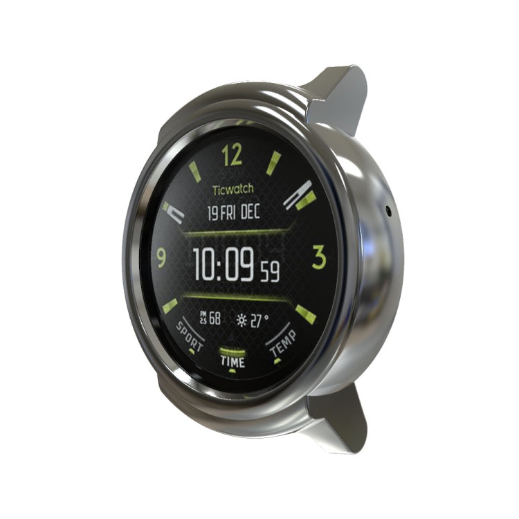For Ticwatch E Galvanized TPU Half-package Watch Case