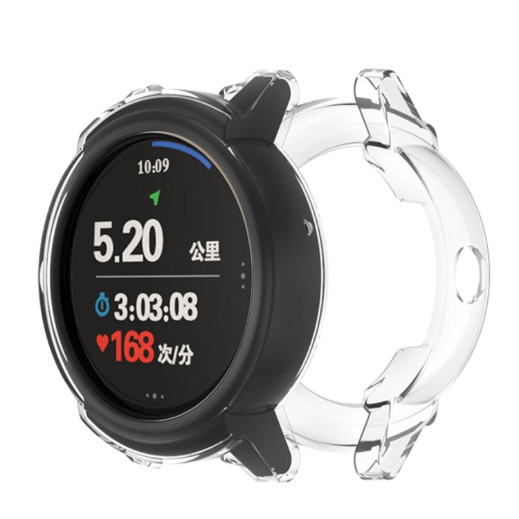 For Ticwatch E Galvanized TPU Half-package Watch Case