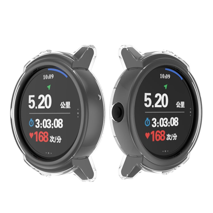For Ticwatch E Galvanized TPU Half-package Watch Case