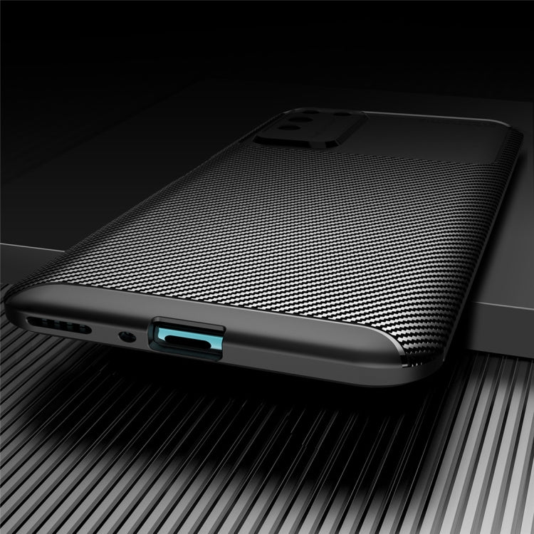 For Huawei Honor X10 Carbon Fiber Texture Shockproof TPU Case