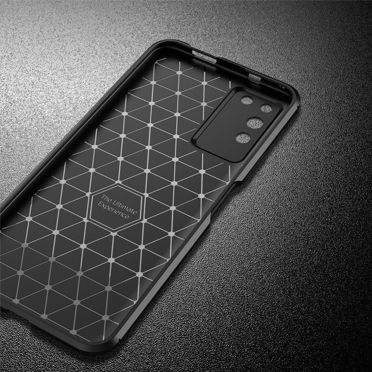 For Huawei Honor X10 Carbon Fiber Texture Shockproof TPU Case