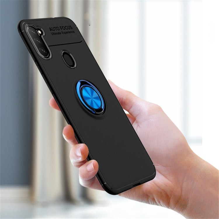 For Galaxy A11 Metal Ring Holder 360 Degree Rotating TPU Case