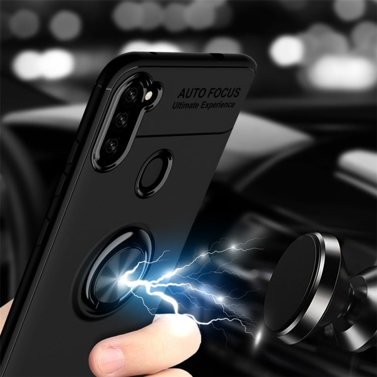 For Galaxy A11 Metal Ring Holder 360 Degree Rotating TPU Case