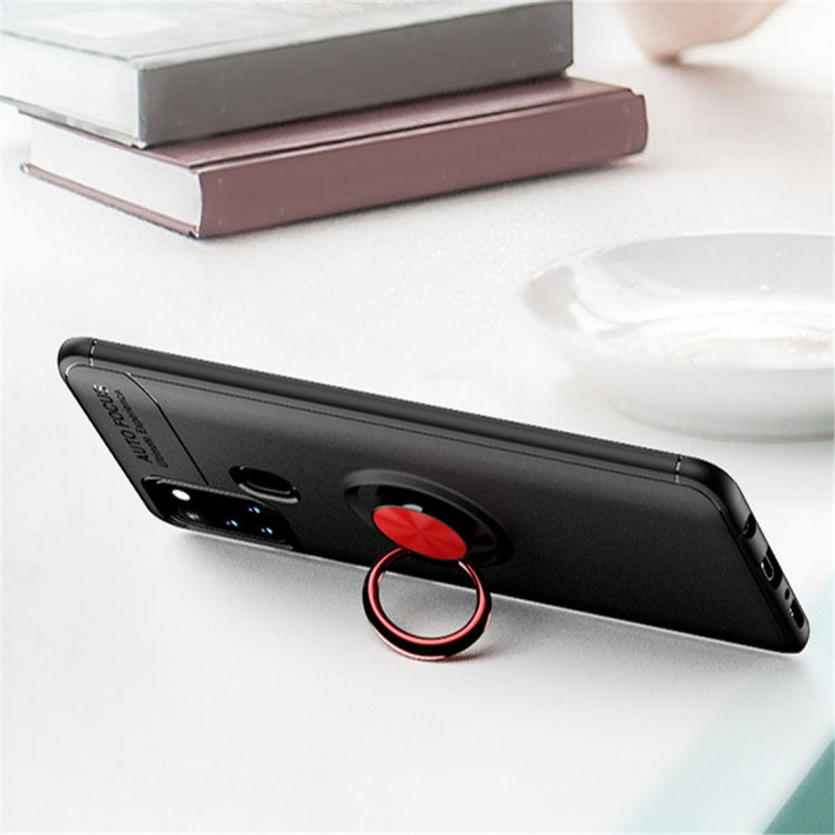 For Samsung Galaxy A21s Metal Ring Holder 360 Degree Rotating TPU Case