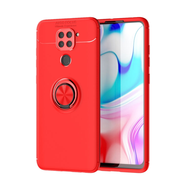 For Xiaomi Redmi Note 9 Metal Ring Holder 360 Degree Rotating TPU Case