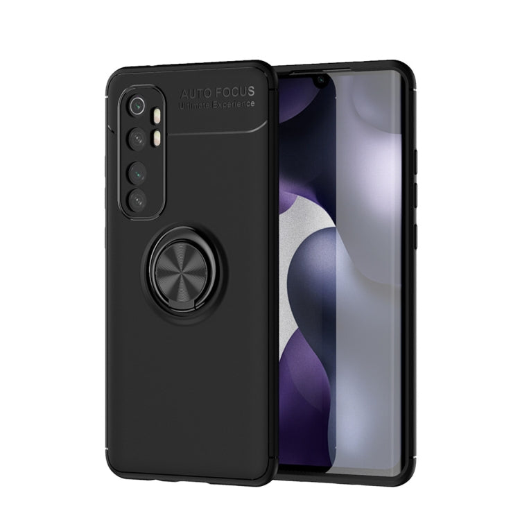 For Xiaomi Mi Note 10 lite Metal Ring Holder 360 Degree Rotating TPU Case