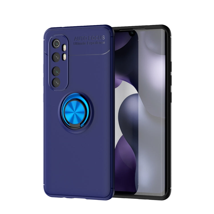 For Xiaomi Mi Note 10 lite Metal Ring Holder 360 Degree Rotating TPU Case
