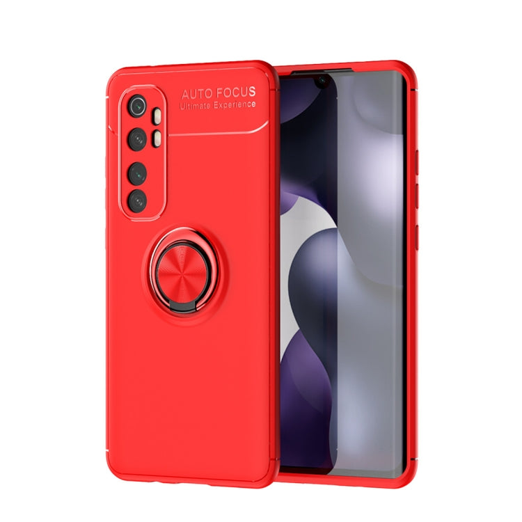 For Xiaomi Mi Note 10 lite Metal Ring Holder 360 Degree Rotating TPU Case