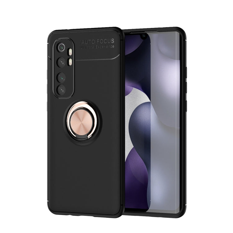 For Xiaomi Mi Note 10 lite Metal Ring Holder 360 Degree Rotating TPU Case