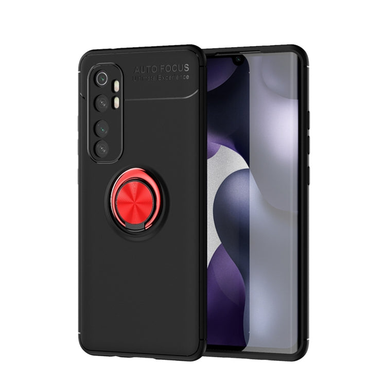 For Xiaomi Mi Note 10 lite Metal Ring Holder 360 Degree Rotating TPU Case
