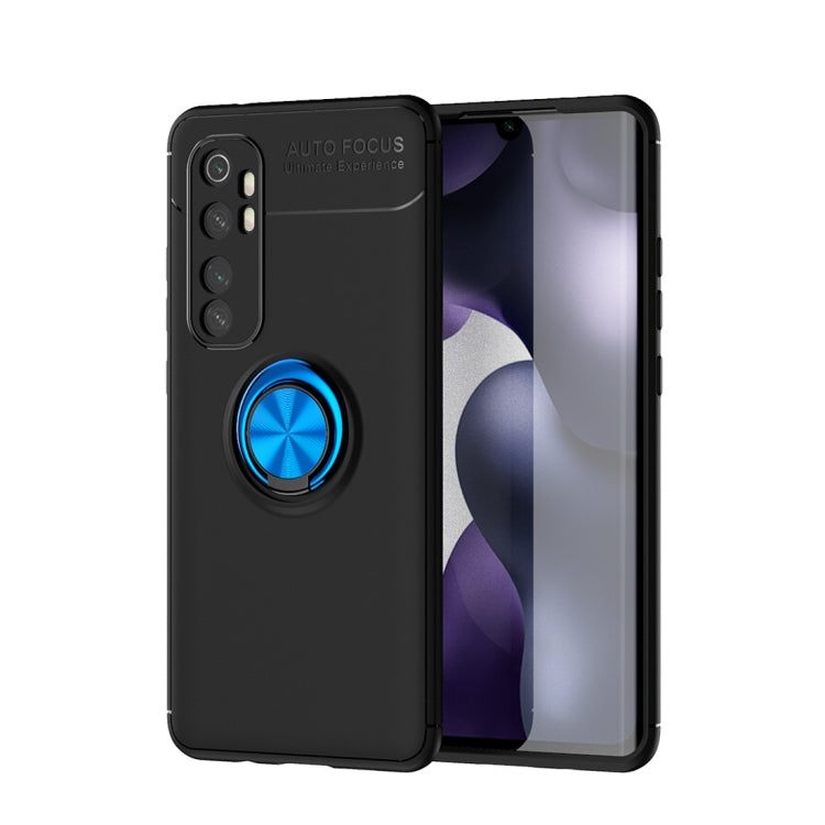 For Xiaomi Mi Note 10 lite Metal Ring Holder 360 Degree Rotating TPU Case